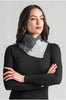 Merino Mink Knit neck warmer Slate Lace Neck Warmer